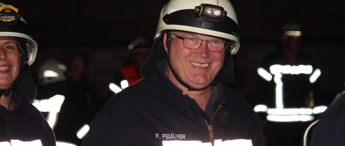45 Jahre in der Einsatzabteilung der Feuerwehr Kirberg – Abschiedsübung für Frank Feulner